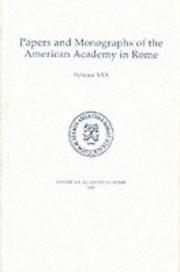 Cover of: Architectural Terracottas from the Regia: Volume XXX (The Papers and Monographs of the American Academy in Rome)