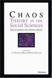 Cover of: Chaos theory in the social sciences | 