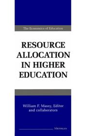 Cover of: Resource allocation in higher education