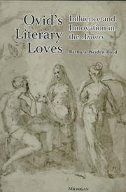 Cover of: Ovid's Literary Loves by Barbara Weiden Boyd