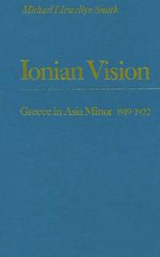Cover of: Ionian Vision: Greece in Asia Minor, 1919-1922