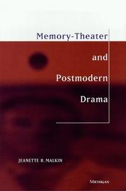 Cover of: Memory-theater and postmodern drama