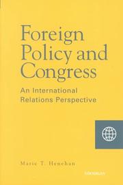 Cover of: Foreign Policy and Congress: An International Relations Perspective