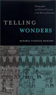 Cover of: Telling wonders by Rosaria Vignolo Munson