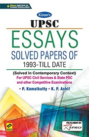 Cover of: UPSC Essays Mains English