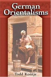 Cover of: German Orientalisms