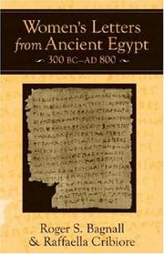 Women's Letters from Ancient Egypt by Roger S. Bagnall, Raffaella Cribiore