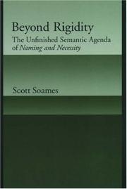 Cover of: Beyond Rigidity by Scott Soames