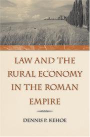 Cover of: Law and the Rural Economy in the Roman Empire