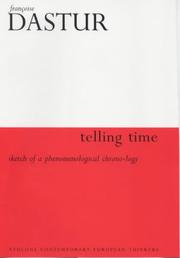 Cover of: Telling time: sketch of a phenomenological chrono-logy