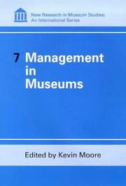 Cover of: Management in museums