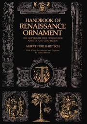 Handbook of Renaissance ornament by Albert Fidelis Butsch