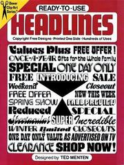 Cover of: Ready-to-Use Headlines by Ted Menten