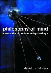 Cover of: Philosophy of Mind by David J. Chalmers