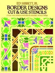 Cover of: Border Designs Cut & Use Stencils (Picture Archives) by Ed Sibbett
