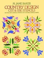 Cover of: Country Design Cut & Use Stencils by M. Jane Baker