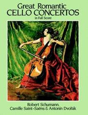 Cover of: Great Romantic Cello Concertos in Full Score