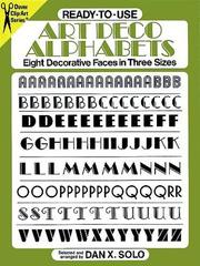 Cover of: Ready-to-Use Art Deco Alphabets: Eight Decorative Faces in Three Sizes (Dover Clip Art)