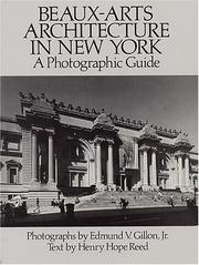 Cover of: Beaux-arts architecture in New York | Edmund V. Gillon