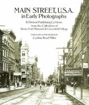 Cover of: Main Street, U.S.A., in early photographs: 113 Detroit Publishing Co. views