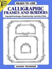 Cover of: Ready-to-Use Calligraphic Frames and Borders (Ready to Use)