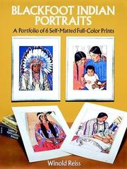 Cover of: Blackfoot Indian Portraits: A Portfolio of 6 Self-Matted Full-Color Prints (Art for Framing)