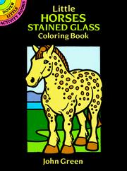 Cover of: Little Horses Stained Glass Coloring Book by John Green