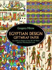 Cover of: Egyptian Design Giftwrap Paper (Giftwrap--4 Sheets, 4 Designs) by Gregory Mirow