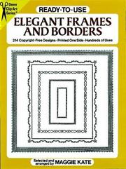 Cover of: Ready-to-Use Elegant Frames and Borders