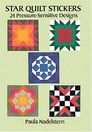 Cover of: Star Quilt Stickers: 24 Pressure-Sensitive Designs