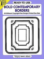 Cover of: Ready-to-Use Bold Contemporary Borders by Dan X. Solo, Dan X. Solo