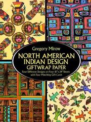 Cover of: North American Indian Design Giftwrap Paper (Giftwrap--4 Sheets, 4 Designs)