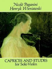 Cover of: Caprices and Etudes for Solo Violin