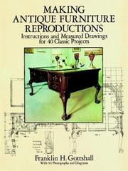 Cover of: Making antique furniture reproductions: instructions and measured drawings for 40 classic projects