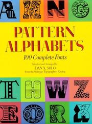 Cover of: Pattern Alphabets: 100 Complete Fonts (Dover Pictorial Archive Series)