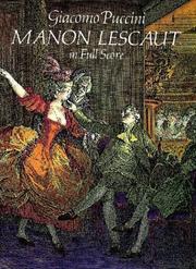 Cover of: Manon Lescaut by Giacomo Puccini