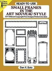 Cover of: Ready-to-Use Small Frames in the Art Nouveau Style by Dan X. Solo