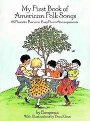 Cover of: My First Book of American Folk Songs : 25 Favorite Pieces in Easy Piano Arrangements