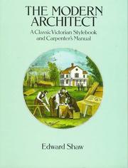 Cover of: modern architect | Shaw, Edward