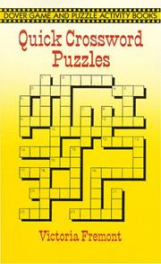 Cover of: Quick crossword puzzles