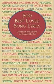Cover of: 500 best-loved song lyrics by collected and edited by Ronald Herder.