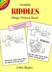 Cover of: Invisible Riddles Magic Picture Book