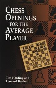 Cover of: Chess openings for the average player by T. D. Harding