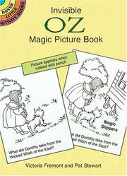Cover of: Invisible Oz Magic Picture Book (Dover Little Activity Books)
