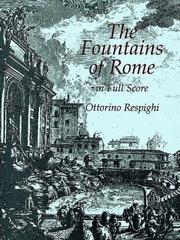 Cover of: The Fountains of Rome in Full Score by Ottorino Respighi