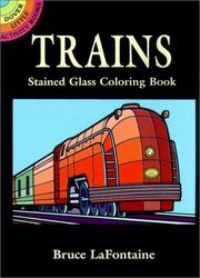 Cover of: Trains Stained Glass Coloring Book