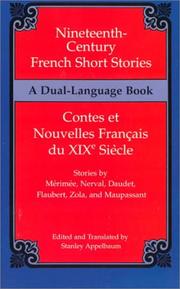 Cover of: Nineteenth-century French short stories = by edited and translated by Stanley Appelbaum.