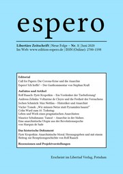 Cover of: espero 1: Libertäre Zeitschrift, Neue Folge