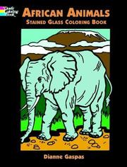 Cover of: African Animals Stained Glass Coloring Book