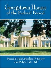 Cover of: Georgetown Houses of the Federal Period